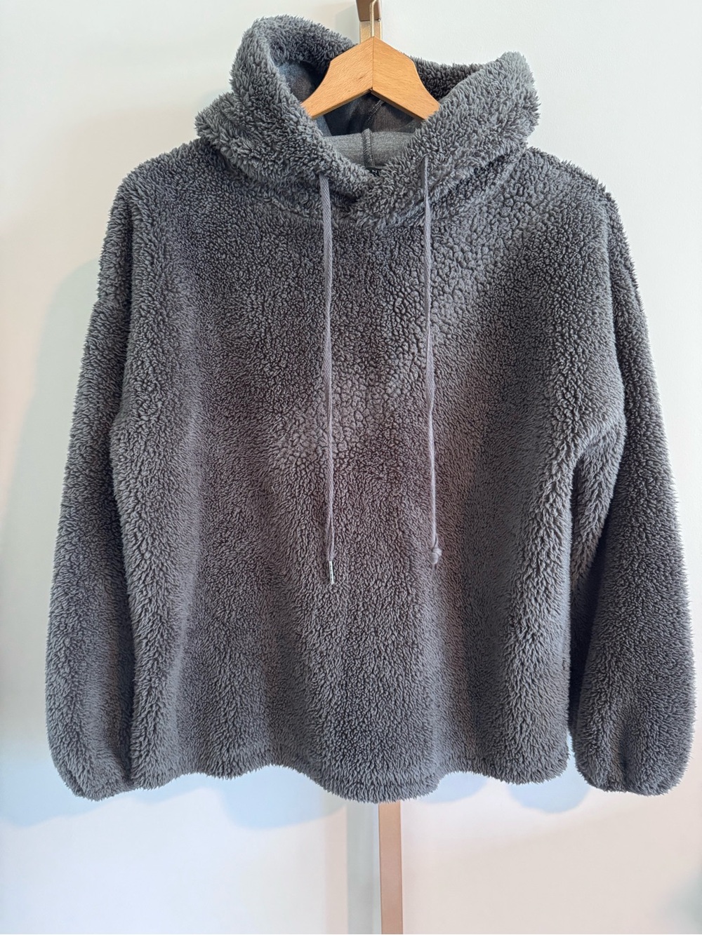 Avon Plush Sherpa Hoodie - Charcoal